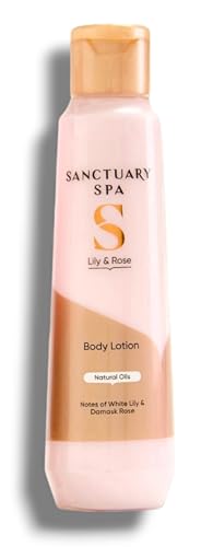 Sānctuary Spa - Lily & Rose Body Lotion with Natural Oils | White Lily and Damask Rose Fragrance | Cruelty Free & 0% Mineral Oil | 150mL