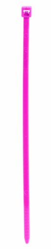 Aviditi 8  Nylon Cable Ties, Fluorescent Pink, 40 lb. Strength.14  Width, Tamper Proof Zip Ties, Self Locking, Bundle and Organize Wires Cables in Warehouse, Garage, Home or Office, Case of 1000