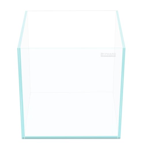 Image of LYPHARD AQUARIUMS 33 Gallon Cube Rimless Aquarium, Ultra Clear Low Iron Large Fish Tank, L19.7xW19.7xH19.7 Glass Thickness 8mm with EVA Foam Leveling Mat