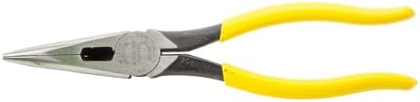 D203-8 8-Inch Heavy-Duty Long-Nose Pliers-Side-Cutting