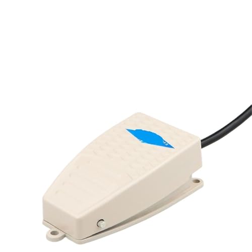 Interruptor de pie EKW-5A-B de metal con pedal de reinicio automático 1 NO 1 NC