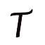Initial T - 2 Carat
