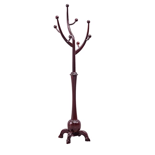 GRFIT Perchero de Pie Perchero Colgante de Madera for Ropa, Perchero pequeño for el hogar for Sala de Estar, Perchero for Suelo de árbol for el hogar Perchero para Abrigos (Color : Brass)