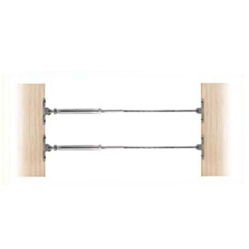 Bailing Fitting Set, Conjunto profesional de conectores para barandales, Tensores de reemplazo versátil, Estilo negro A miniatura 5
