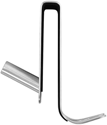 JiGiU Shower Door Hooks, 4 Packs Over The Door Hook for Bathroom SUS304 Stainless Steel Over Doors Hangers Brushed Nickel Double-Sided Design Hanging Over Door Hooks for Towel, Razor, Brush