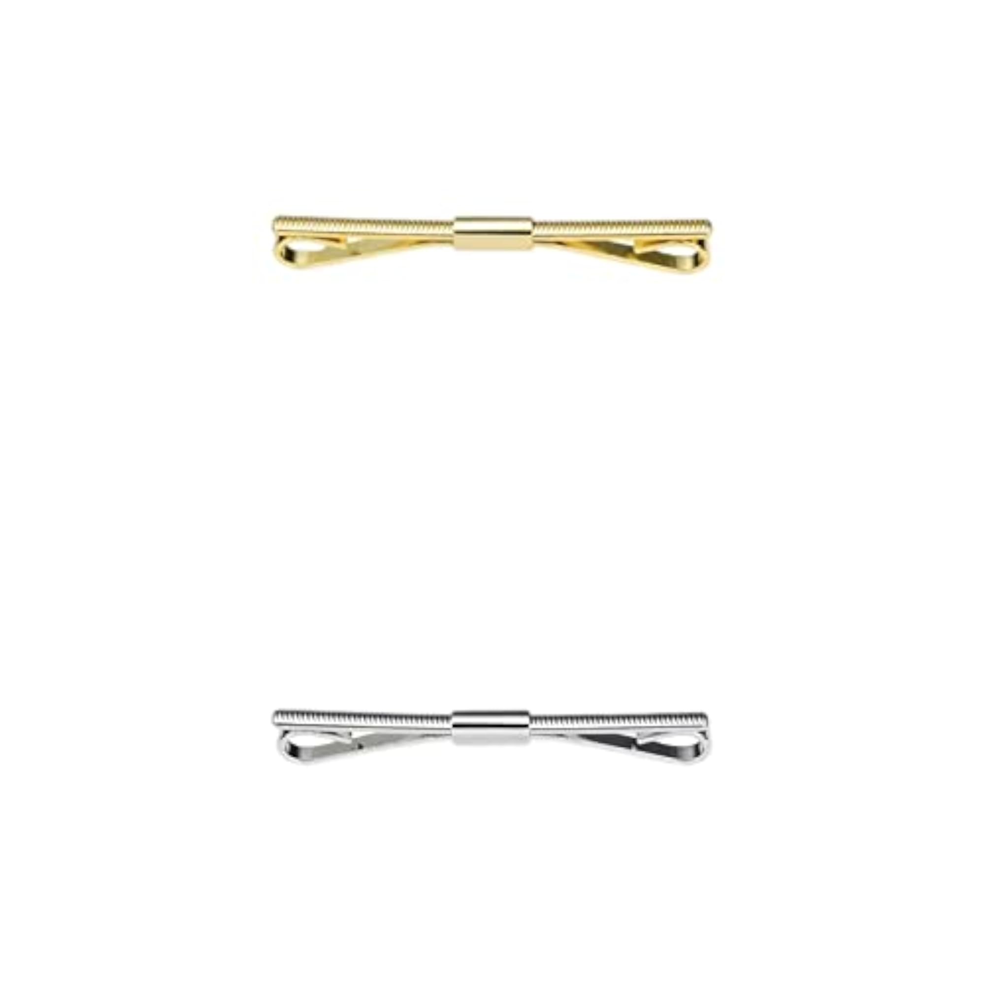 2Pcs Metal Shirt Collar Clip Tie Bar Pin for Unisex