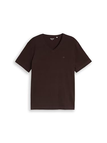 TOM TAILOR Herren Basic T-Shirt mit V-Ausschnitt – Ansicht 4