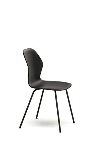 Sedus se:spot, Vierfußstuhl, Designstuhl, Wohnzimmerstuhl, schwarz, Kunststoff, 855 mm