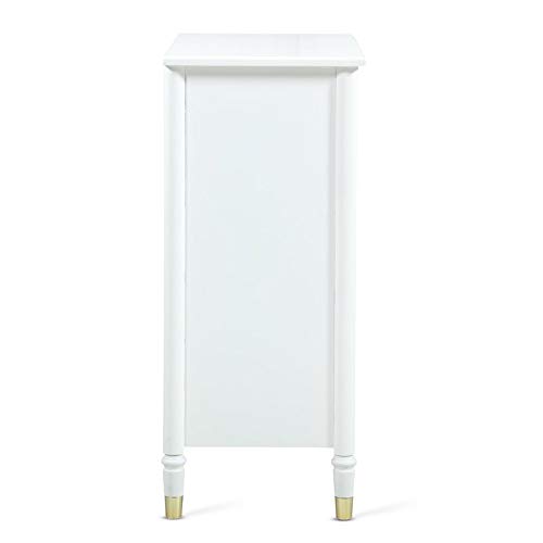 Comfort Pointe Jillian White Wood Five-Drawer Modern Style Chest #TOP7
