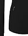 makeitmint Women's Comfy Zip Up Stretchy Work Out Track Jacket w/Back Pocket Large YJZ0002_02BLACK Black