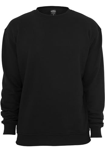 Urban Classics Men's Basic Pullover Crew Neck Sweatshirt Available in 6 Colours Plain Crew Neck Sizes S to 5XL, black, XXL - Image 3