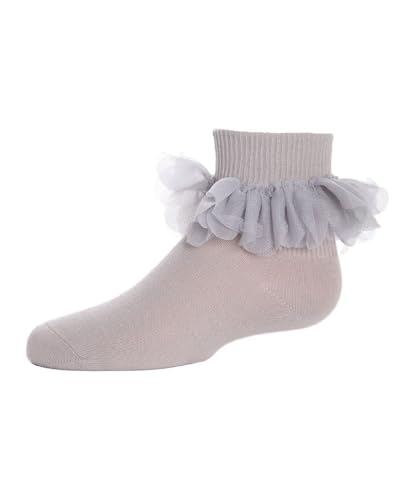 MeMoi Hello Darlin' Flower Petal Cotton Blend Girls Anklet Socks