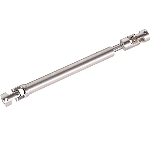 CENPEK 2 Stück Universal-Edelstahl-Mittelantriebswelle Dogbone 110 mm-155 mm, Upgrade passend für Tamiay RC4WD D90 SCX10 SCX0016 Off-Road RC Crawlers Car