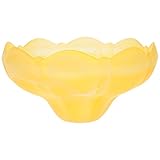 OSALADI Glass Table Lampshade: Flower Shaped Light Bulb Protector, Transparent Pendant Light Cover,