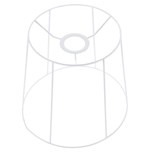Cadre d'abat-jour E27 en fil de fer Operitacx support rond 23 cm pour lustre suspendu DIY