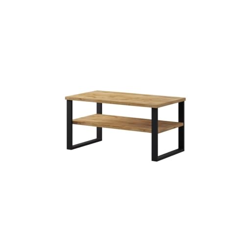Tavolino Da Salotto Design Collezione Milo Colore Rovere. Mobile Ideale Per Il Tuo Soggiorno. - 4