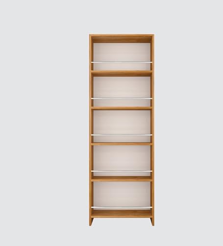 Image of SPECIALITY PANELS Kitchen Cabinet with 5 Open Shelves | Crockery Storage Cabinet | Space Organizer | Termites Resistance | Free Standing Wooden Cupboard for Kitchen Office Home | Dark Wood Finish