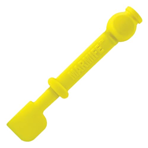 Kimm and Miller Marmite Marmife Spreader in Yellow - Novelty Jar Scraper Gift - Silicone Spatula Specially Designed for Marmite Jars - Fun Kitchen Gadget