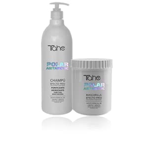 Tahe Polar Purifying & Moisturizing Shampoo (1000 ml) & Repairing Hair Mask (700 ml) with Lemon Scent, Natural & Hydrating Formula for All Hair Types