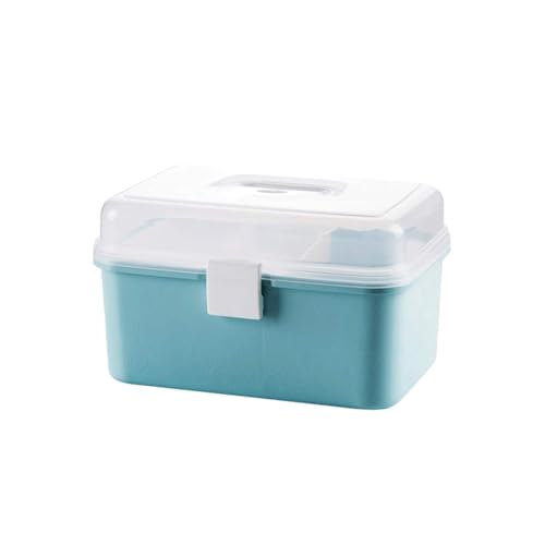 Scatola per medicinali multistrato plastica cassetta per per portatile da viaggio per famiglie con maniglia