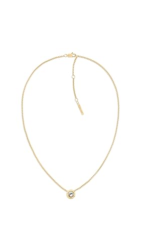 SET ESCLUSIVO TWISTED BEZEL SOLITAIRE – Abbina questa sofisticata collana al bracciale rigido e agli orecchini coordinati della stessa collezione, disponibili anche nella finitura argentata per chi cerca un look fresco e moderno