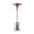VEVOR Patio Heater for Outdoor Use, 50000BTU Propane Heater Tall Hammered With Round Table Design, Metal Burner and Wheels, Fixed Outdoor Patio Flame Heater for Patio, Party, Backyard, Garden, Silver