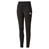 Regular Fit PUMA Damen LIGA Training Pants W Hose, Black White, M