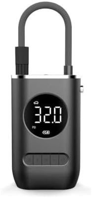 Mini Compressor de Ar Elétrico Portátil - Calibrador Digital de P...