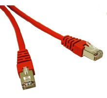 212 Main 3ft Shielded CAT 5E Molded Patch Cable RED