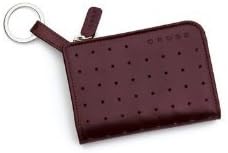 Cross Plum Leather Multifunctional Case Keyring Wallet AC125-6