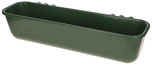 Kerbl comedero Largo, henera, forrajera, Verde, 100 x 32 x 24 cm, 42 l, plástico Reforzado con Fibra de Vidrio, para Colgar