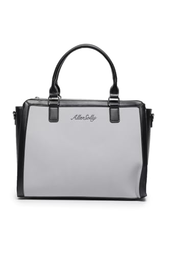 Image of Allen Solly Allen Solly Women Brand Logo Printed Textured Laptop Handbag