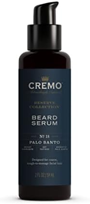 Cremo Beard Serum, Palo Santo Reserve Collection - Restores Moisture, Softens and Reduces Beard Itch for All Lengths of Facial Hair, 2 Fluid Ounces