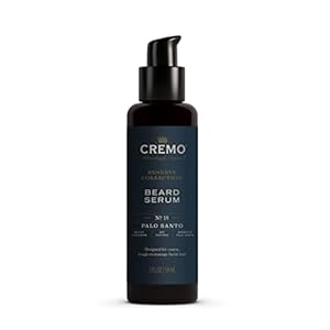 Cremo beard serum palo santo reserve collection restores moisture softens and reduces beard itch for all lengths of facial hair 2 fluid ounces  urban country home decor