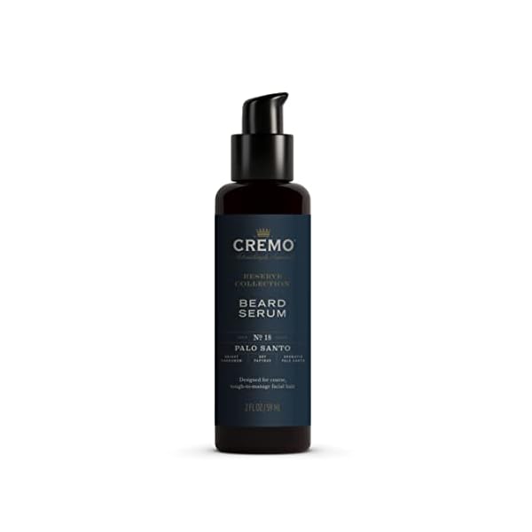 Cremo beard serum palo santo reserve collection restores moisture softens and reduces beard itch for all lengths of facial hair 2 fluid ounces  urban country home decor