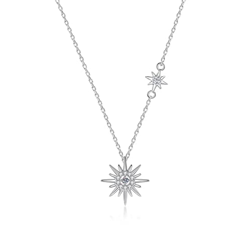 Collier hexagramme moissanite et argent sterling, cadeau de bijoux idéal