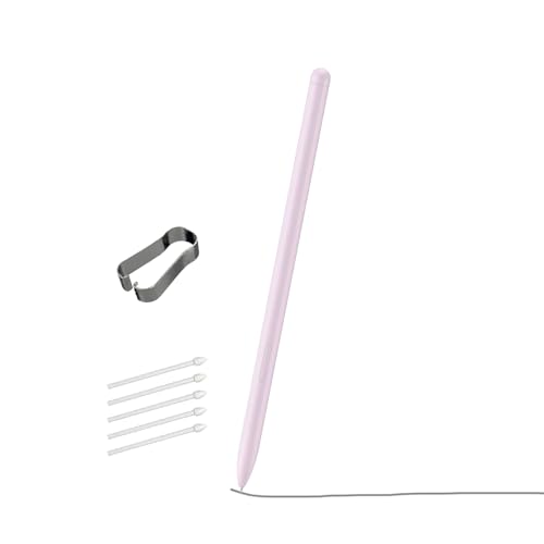 Image of Lavender Galaxy Tab S9 FE S Pen for Samsung Galaxy Tab S9 FE Stylus Pen Replacement 4,096 Pressure Levels WithoutBluetooth+Free 5 Tips