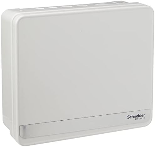 Schneider Electric Easy9+ - Consumer Unit, 8 Way, No Incomers, Surface Mount Enclosure, Semi Flush Kit available, EZ9E8MCU, Metal