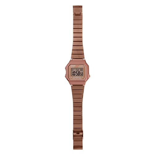 Casio Vintage B650WC-5ADF Rose Gold Digital Dial Rose Gold Stainless Steel Band D200 - Image 5