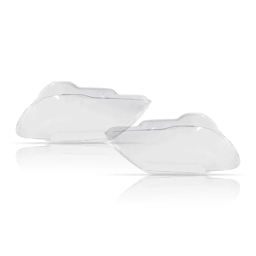 Couvercle phare BMW Série 7 E65 E66 anti-jaunissement paire verre