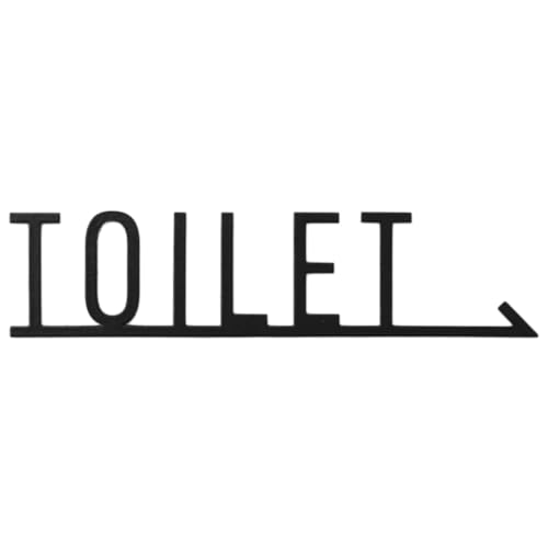 TOMOYASU �T�C���v���[�g TOILET �؂蕶�� ���E���� �u���b�N H-N-0