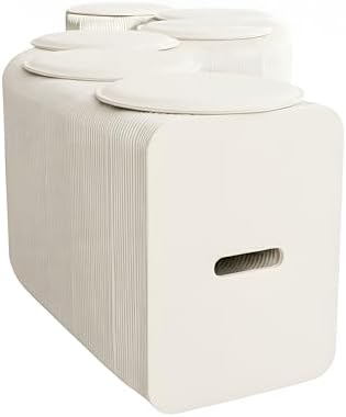 Banc Pliable - Banc Extensible - Jusqu'à 6 Personnes (Blanc Céram...