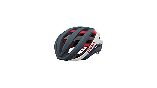 GIRO Aether Spherical Casco, Hombre, Matte Portaro Grey/White/Red, S