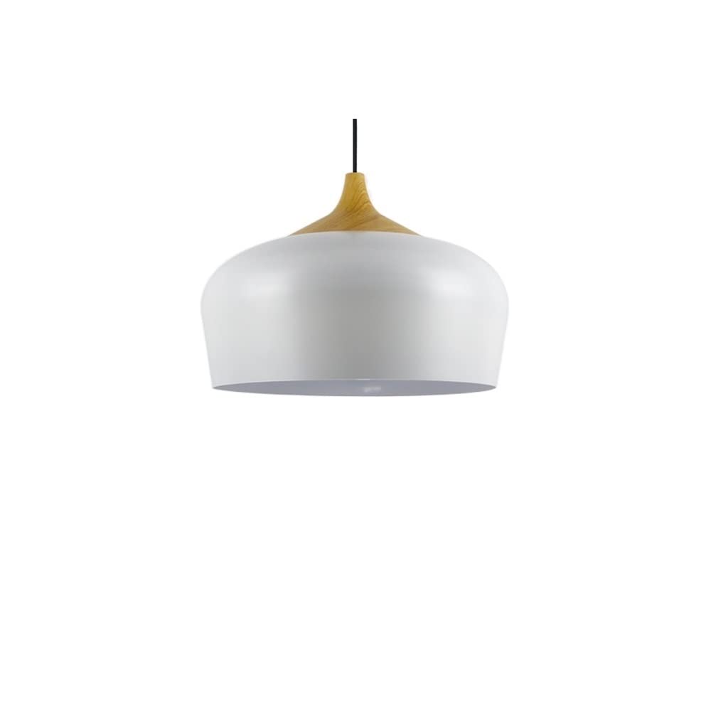 Lámpara de techo de diseño moderno blanca con casquillo E27 para salón