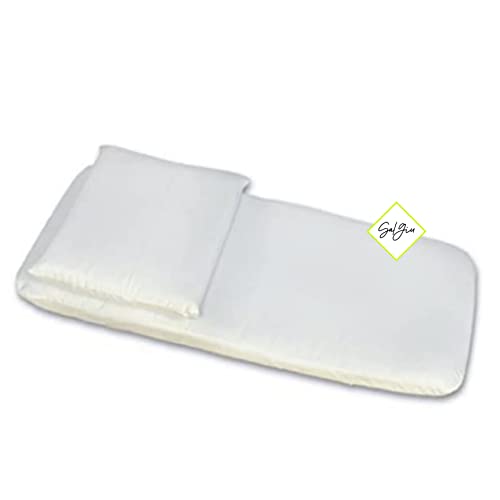 Coussin + matelas pour bébé anti-étouffement anti-reflux (coussin 31 x 21 cm), matelas (70 x 35 cm)