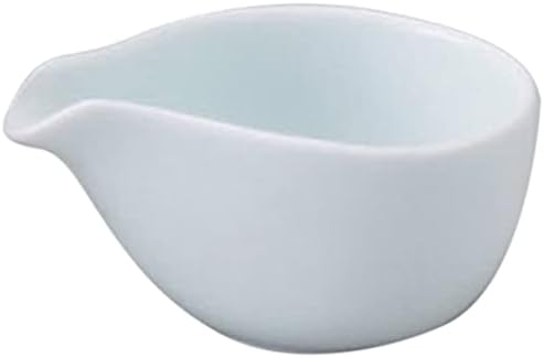 せともの本舗 Set of 10 Tabletop Accessories, White Dressing Pot, Strengthened, Western Tableware, Cafe, Restaurant, Coffee, Commercial Use, Hotel