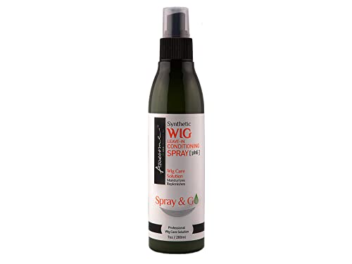 Awesome Synthetic Wig Leave-in Conditioning Spray [pH6] - Top Professional Wig Care Solution, Best Wig Detangle Spray, Moisturizes & Replenishes Synthetic Wigs, Easy Combing, Coconut Oil, 7 Ounce