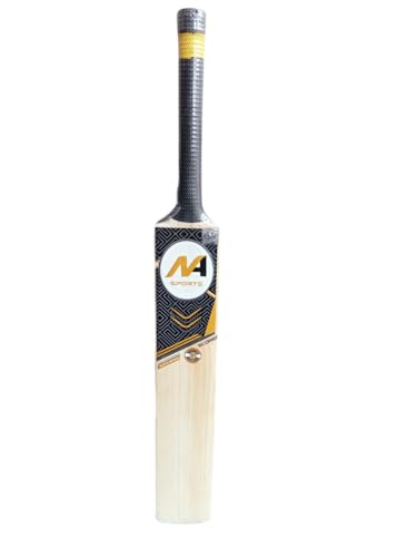 N A Sports English Willow Cricket Bat | Grade A Willow | Full Size with Toe Guard | Lightweight Design for Powerful Strokes | Ideal for Leather Ball Matches.