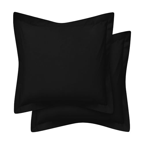 Comfort Beddings Premium Quality Pillowcases 100% Cotton Blend Square Pillow Cases Pack Of 2