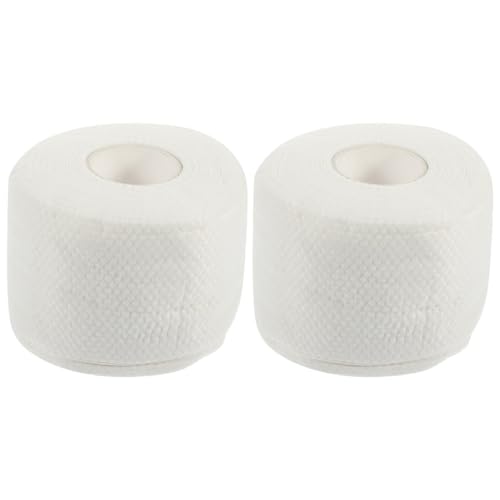 TOVINANNA Toallitas Faciales Desechables 2 Rollos 150 G 45 Unidades Paños Faciales Suaves y Absorbentes para Desmaquillar Limpieza E Hidratación del Rostro Uso Húmedo y Seco Adecuado